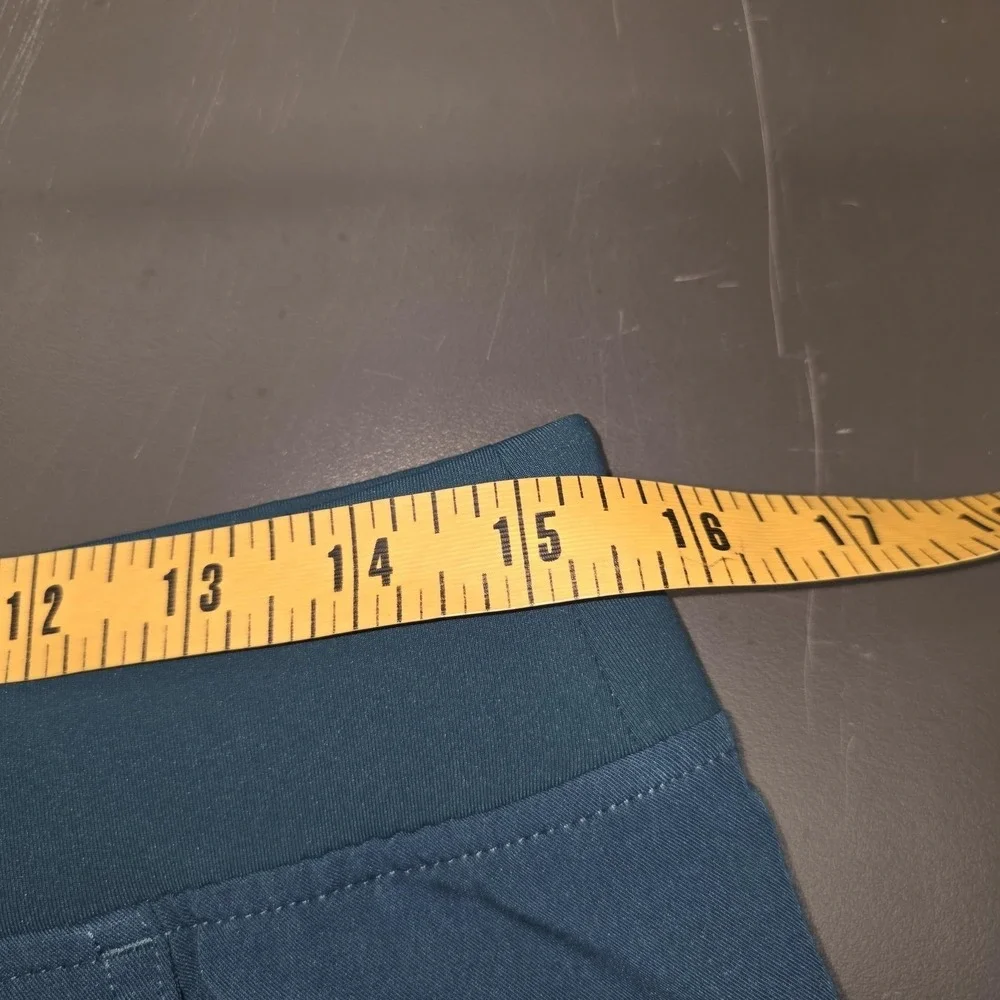 FIGS Kade Cargo Scrub Pants Women MP Blue Technical Drawstring Pockets Petite